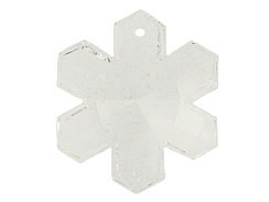 Crystal - 20mm VINTAGE Swarovski  Snowflake Pendant