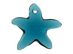 Indicolite - 16mm Swarovski  Starfish Pendant