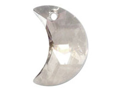 Swarovski 6722 Crescent Moon Pendant - 50mm - Crystal Silver Shade