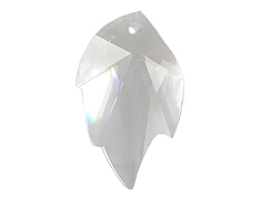Crystal - 45x28mm Swarovski  Leaf Pendant