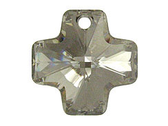 Crystal Metallic Silver - 20mm Swarovski  Cross Pendant