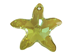 Crystal Verde - 16mm Swarovski  Starfish Pendant