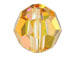 24 Crystal Metallic Sunshine - 6mm Swarovski Faceted Round Beads