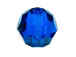 18 Capri Blue - 8mm Swarovski Faceted Round Beads