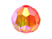 18 Fire Opal AB - 8mm Swarovski Faceted Round Beads
