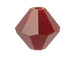 100 Dark Red Coral - 4mm Swarovski Faceted Bicone Beads
