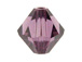 12 Amethyst - 10mm Swarovski Faceted Bicone Beads