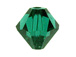 100 Emerald - 4mm Swarovski Faceted Bicone Beads