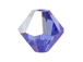 100 Sapphire AB - 4mm Swarovski Faceted Bicone Beads
