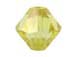 100 Crystal Verde - 4mm Faceted Bicone Custom Coated Swarovski Crystals 