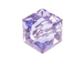 12 Provence Lavender - 6mm Swarovski Faceted Cube Beads 