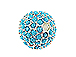 10mm Beadelle Silver-plated Turquoise Round Resort PavÃ© Bead