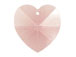 Light Amethyst - 18x17.5mm Swarovski  Heart Shape Pendant