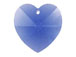 Sapphire - 14.4x14mm Swarovski  Heart Shape Pendant