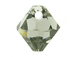 24 Swarovski 6301 6mm Faceted Bicone Pendant Black Diamond