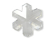 Crystal - 30mm Swarovski  Snowflake Pendant