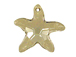 Crystal Silver Shade - 28mm Swarovski  Starfish Pendant