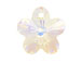 Crystal AB - 14mm Swarovski  Flower Pendant