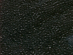 50 gram   BLACK Delica Seed Beads11/0