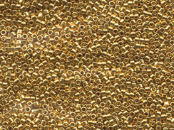 25 gram GOLD 24K PLATED Delica Seed Beads11/0