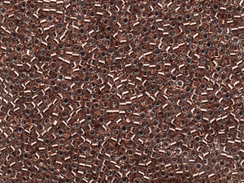 50 gram   COPPER LINED CRYSTAL  Delica Seed Beads11/0