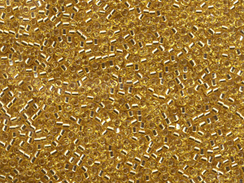 50 gram   SILVER LINED GOLD  Delica Seed Beads11/0