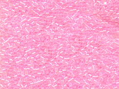50 gram   LINED PALE PINK  Delica Seed Beads11/0