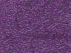 50 gram   LINED LILAC AB  Delica Seed Beads11/0