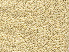 50 gram   OPAQUE CREAM AB Delica Seed Beads11/0