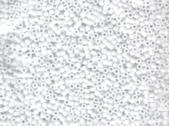 50 gram   OPAQUE CHALK WHITE  Delica Seed Beads11/0