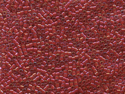 50 gram   CI RED/RED AB  Delica Seed Beads11/0