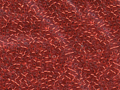 50 gram   SILVER LINED RED         Delica Seed Beads11/0