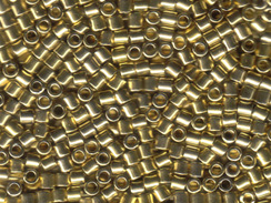 25 gram  Light Gold 24K Plated  Delica Seed Beads8/0