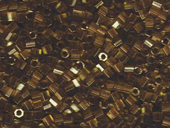 50 gram   8/0 TRANSPARENT Luster Metallic  HEX CUT Miyuki Delicas