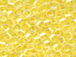 50 gram   LINED PALE YELLOW  Delica Seed Beads11/0