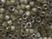 50 gram   SILVER LINED VARIEGATED TAUPE  Delica Seed Beads11/0