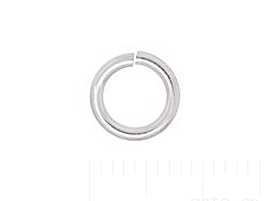 8mm Round <b>SILVER FILLED</b> Open Jump Ring 18 Gauge
