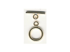 Gold Filled Round Smooth Toggle Clasp
