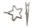15x22mm Star And Arrow Sterling Silver Toggle Clasp