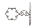 13mm Flower Shape Sterling Silver Toggle Clasp