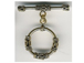 Vermeil Round Toggle Clasp With 4 Bali Stations