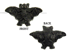 Black Bat - Teeny Tiny Peruvian Ceramic Bead 