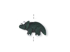 Triceratops - Teeny Tiny Peruvian Ceramic Beads 