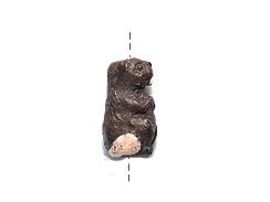 Beaver - Teeny Tiny Peruvian Ceramic Bead 