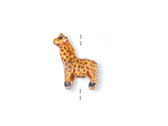 Giraffe - Teeny Tiny Peruvian Ceramic Bead 