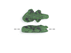 Alligator Matte finish - Teeny Tiny Peruvian Ceramic Bead 