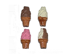 Ice Cream Cones - Teeny Tiny Peruvian Ceramic Beads