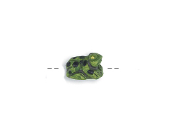 Green Tree Frog - Teeny Tiny Peruvian Ceramic Bead 