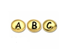 Alphabet Beads - Gold Plated