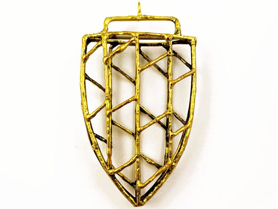 Large Arrow head Pendants Antique Gold Arrowhead, 3.5" Handmade Pendant, 90mm x 50mm x 15mm Approx. 5mm Loop Hole Brass Arrow